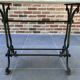 Bistro table in cast iron and marble from the art nouveau period.