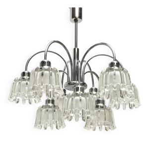 Lustre en verre et métal - richard