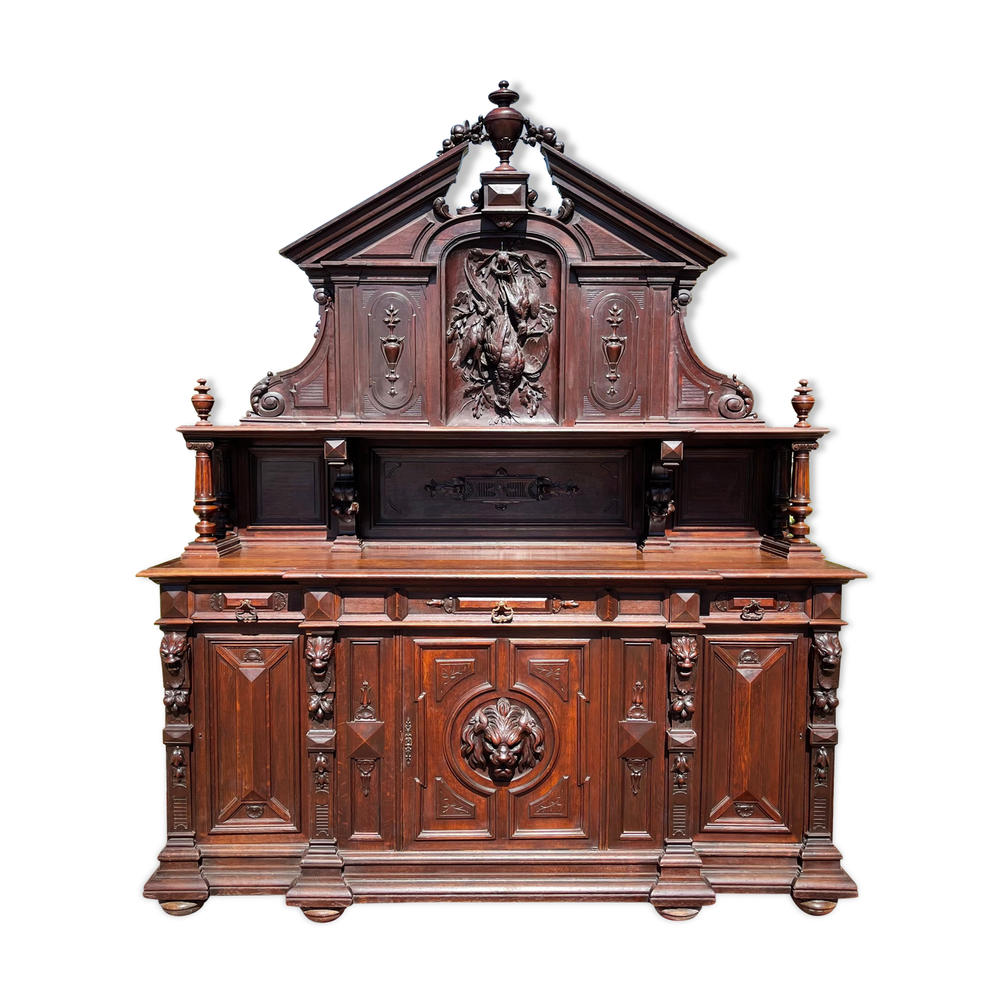 Hunting Buffet in Oak Renaissance Style