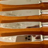 Christofle pearls, 24 knives excellent condition with box