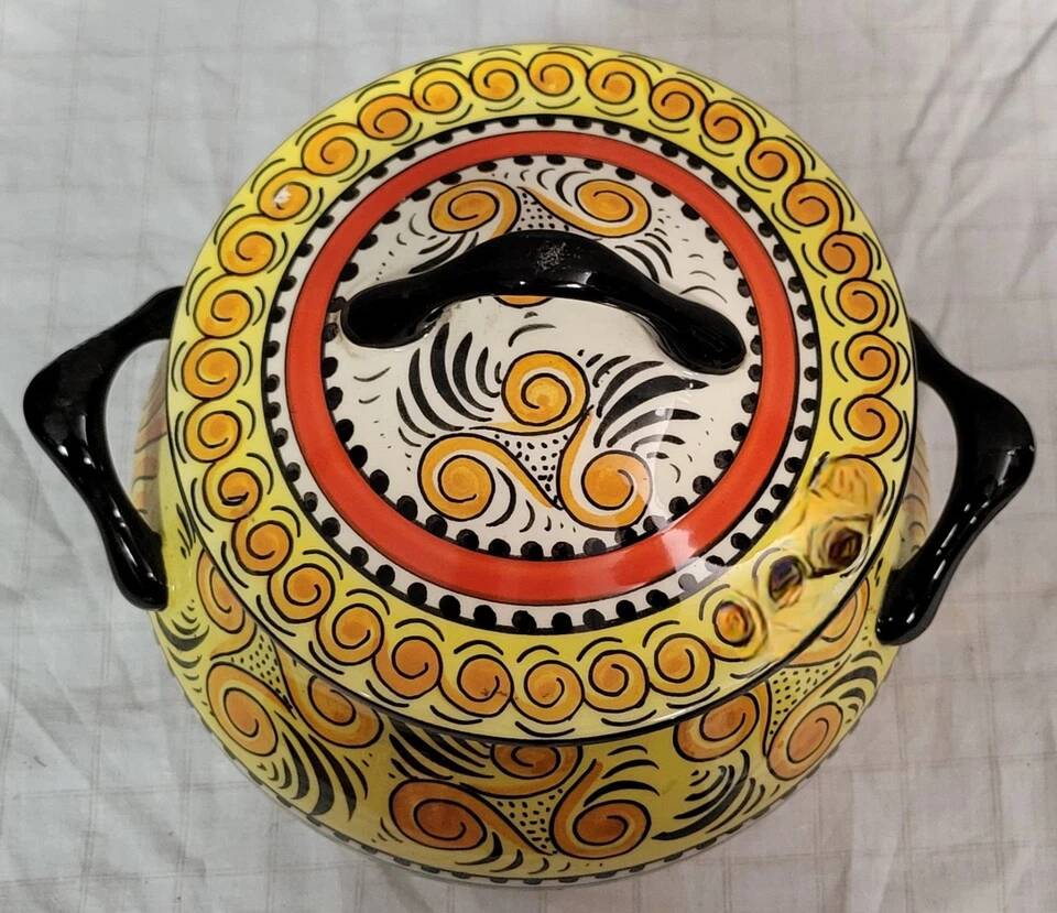 Mont Saint Michel pottery by Breitz: ceramic soup tureen 1960