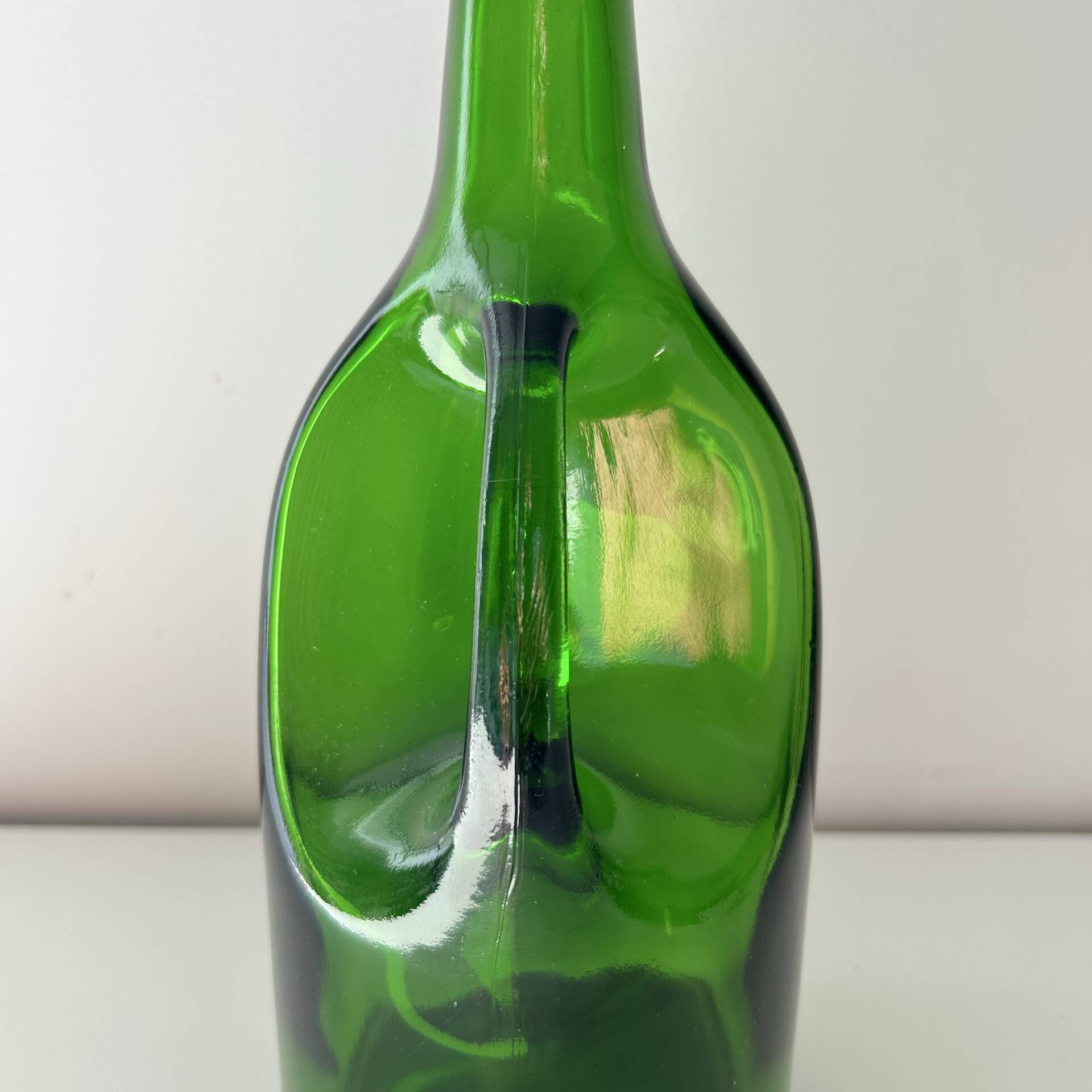 Green glass bottle
