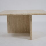 French travertine marble table set 1960