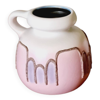 Fat lava vase German pink