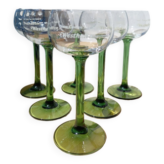 Glass Alsace wine WESTHALTEN