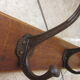 Bistro coat rack has 6 cast iron pads