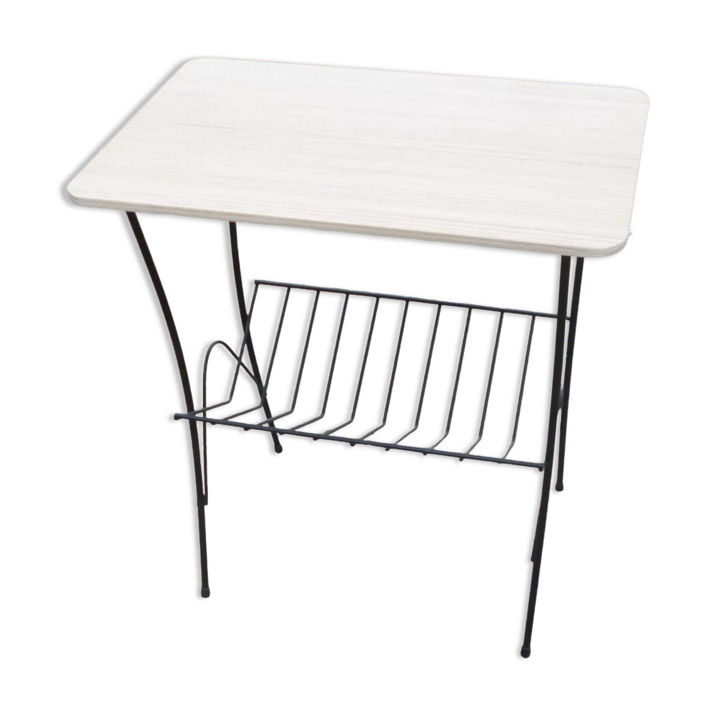 Side table magazines holder 70s