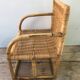Ancient child rattan armchair 60s