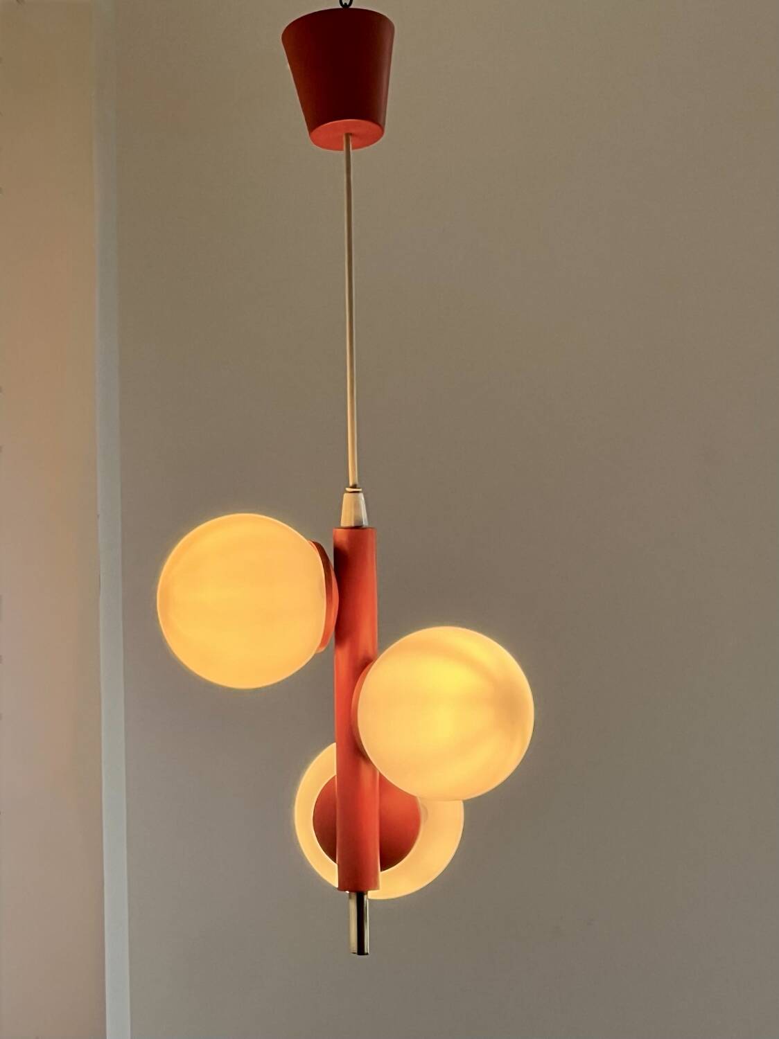 Sputnik pendant light designed by Richard Essig, 1970s