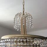 Cascade crystal chandelier