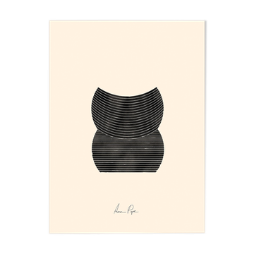 Geometric giclee art print, A3