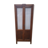 Armoire en bois et portes vitrées art deco