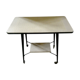 Serving table on wheels of the 1960