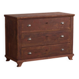 Ancienne commode rouge marron (vers 1920)