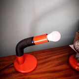 Orange Elbow table lamp by E. Bellini for Targetti Sankey, Italy, 70's