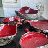 Ceramic set Arlette Roux Vallauris 1950s