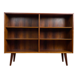 Vintage Scandinavian rosewood bookcase by Poul Hundevad, 60s
