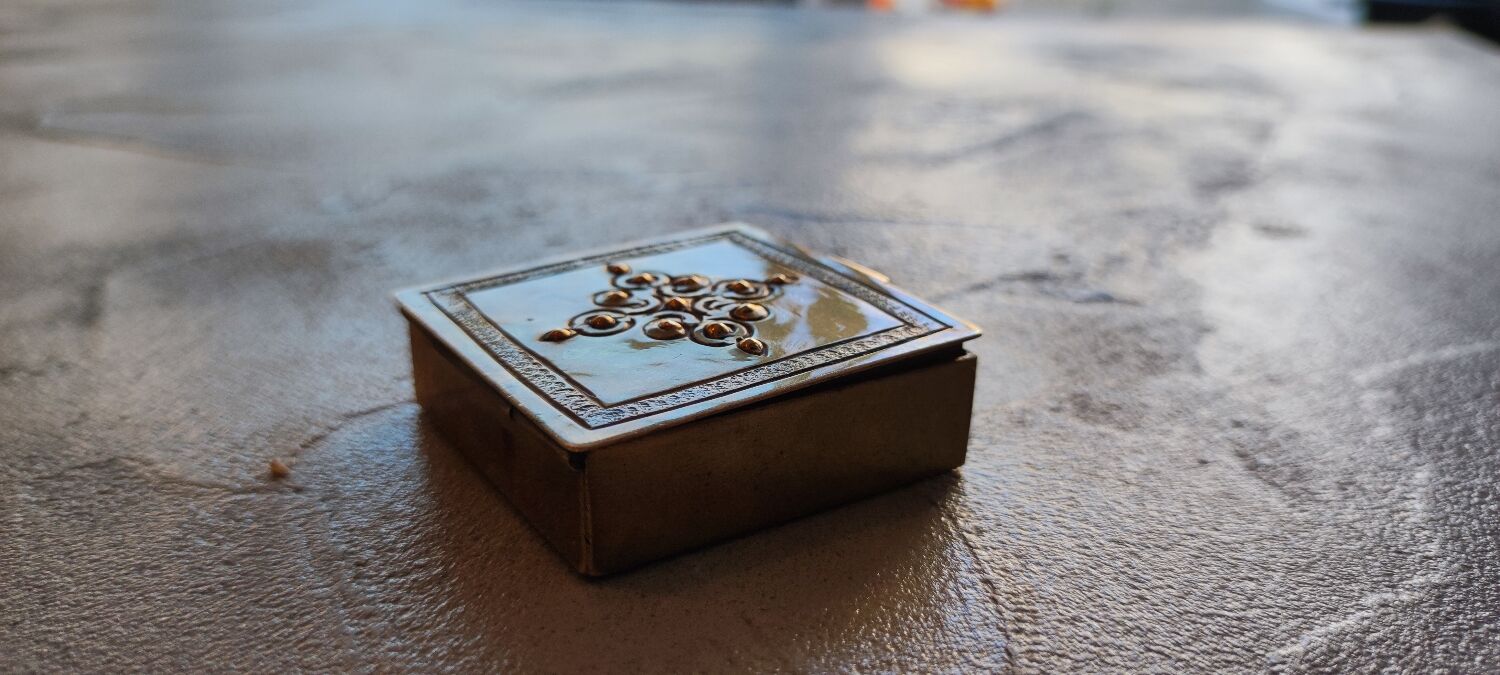 Oriental brass frame