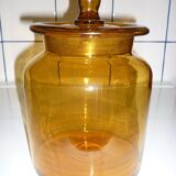 Amber clear glass candy