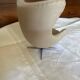 Miniature Egg chair Fritz Hansen design Arne Jacobsen Beige fabric Hau