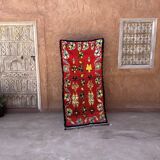 Moroccan carpet red - 84 x 177 cm