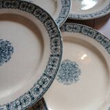 10 assiettes plates anciennes Terre de fer