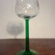Verre à pied bas Rhin vin verre ciselé DLG baccarat