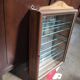 Armoire vitrée vitrine miroir bois collection figurine