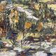 Provençal village landscape, knife oil painting signed René Lechair.