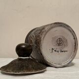 Large ceramic pot with lid by Bernard Buffat