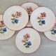 Flat faience plates from Saint-Amand Ceranord vintage maïté model