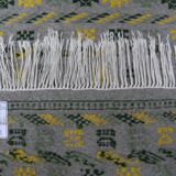 Authentic Margoum Nomad Kilim Rug Woven Flat Grey and Yellow