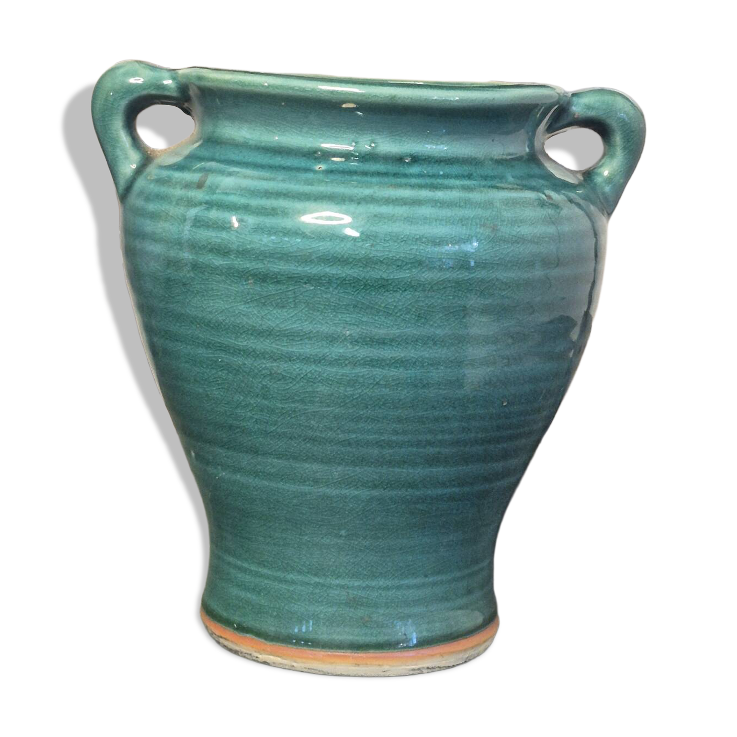 Vintage green vase