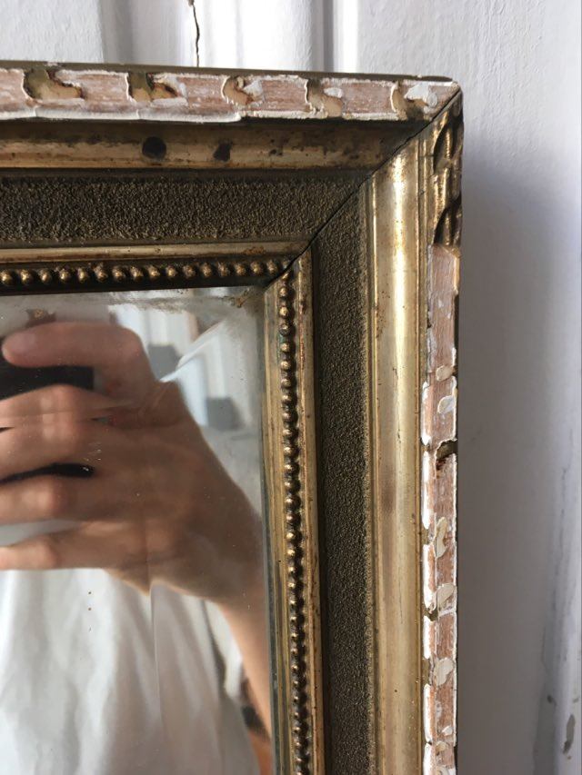 Large early mirror XXieme 88x157cm