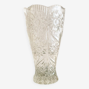 Vase ciselé en cristal