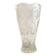 Chiseled crystal vase