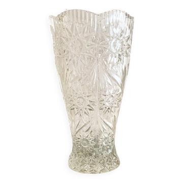Vase ciselé en cristal