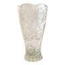 Chiseled crystal vase