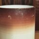 Antique Opaline Vase with Floral Decoration 1900 Art Nouveau