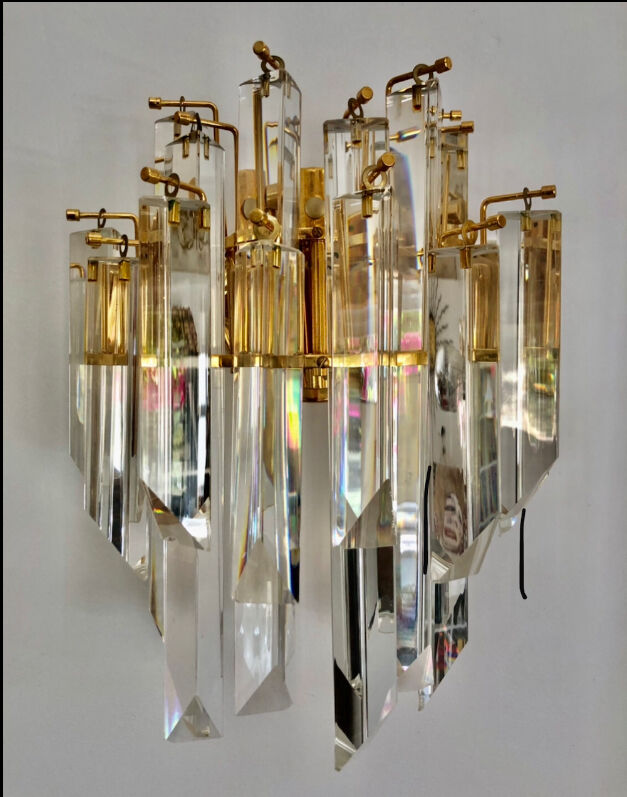 Venini sconce iridescent glass