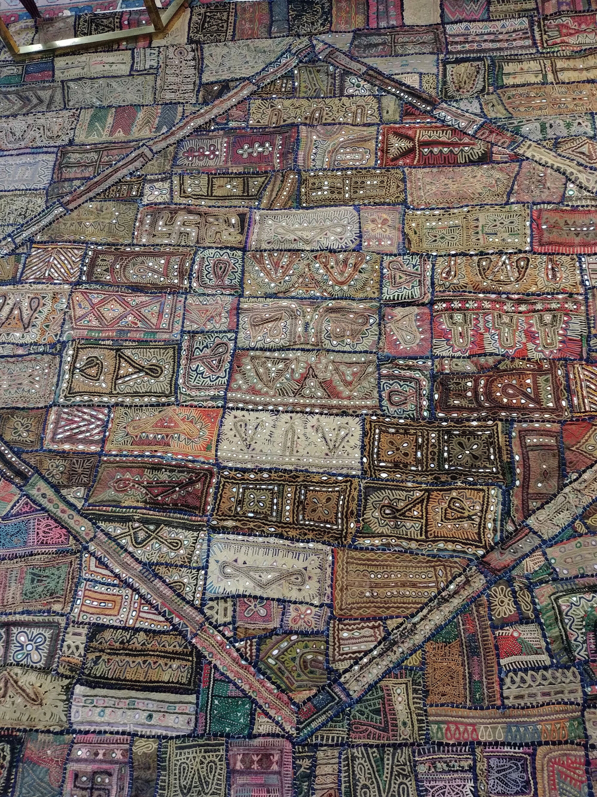 old patchwork Kutch, Gujarat, India - 190x240cm