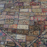 Ancien patchwork Kutch, Gujarat, Inde - 190x240cm