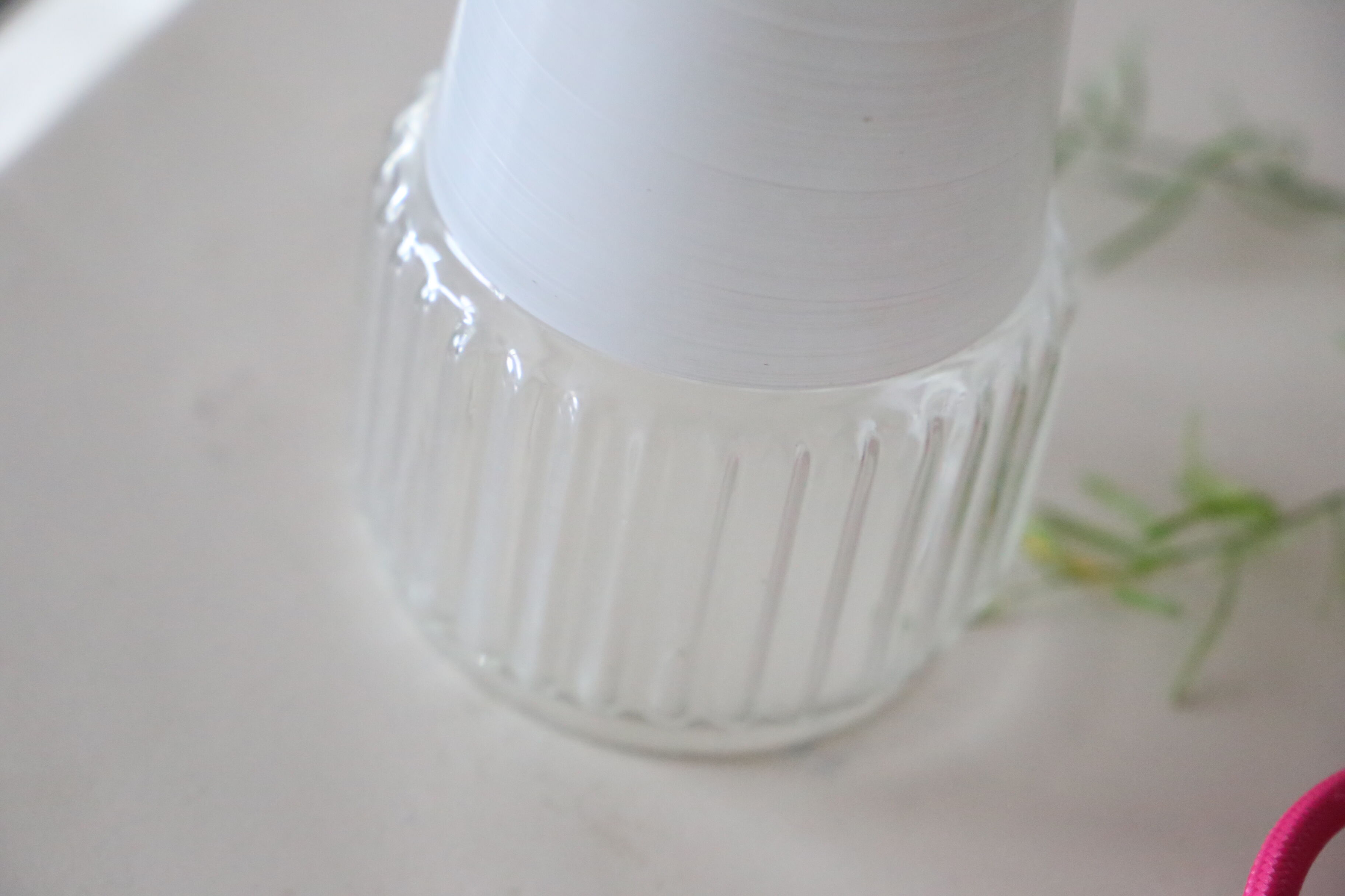 Vintage glass hanging lamp