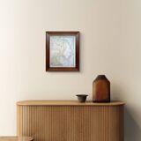 Planche géographique imprimée en 1900 l'Asie, Chine et Japon