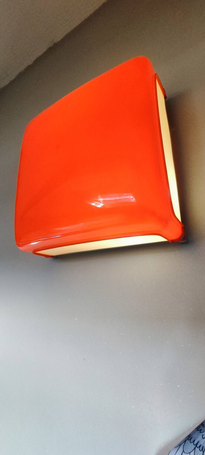 Artemide Space Age wall lights orange