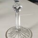 Set of 6 white wine glasses, Bohemian crystal. Regency/Empire style, 17.5 cm