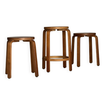 Tabourets Alvar Aalto - Années 60 - Design scandinave