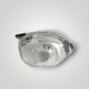 Vintage duck-shaped carafe in crystal and chrome-plated metal