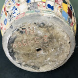 Vase tiles pique plate 50's