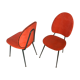 Paire de chaises vinyle années 60